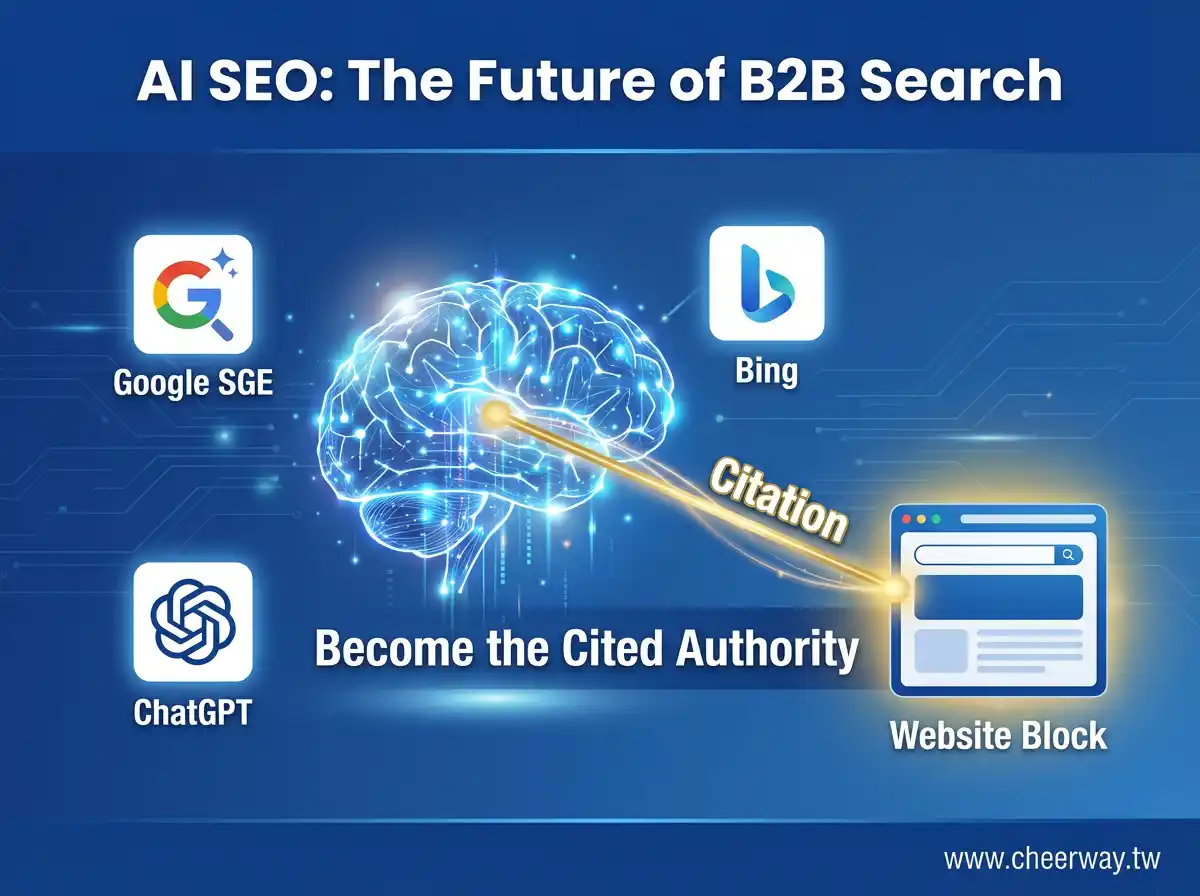 AI SEO！讓機器人引用您的網站