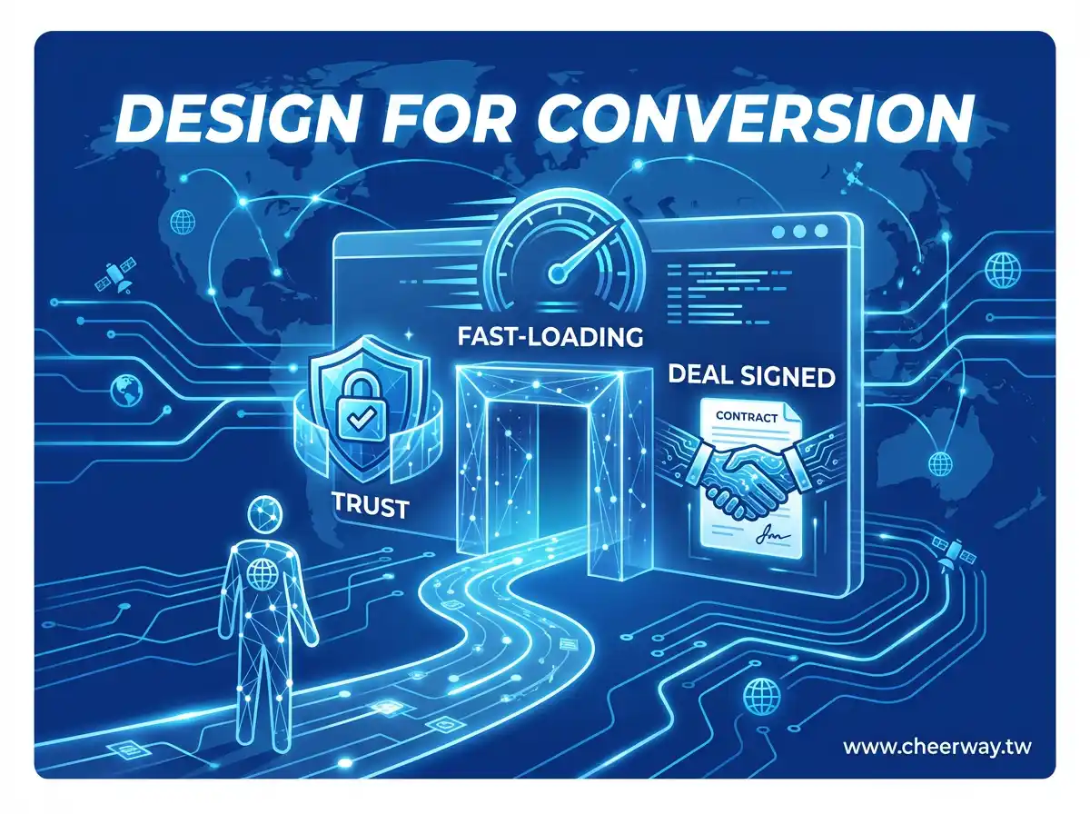 B2B網站頁面設計全攻略：不只好看更要讓國外買家敢下單的5大關鍵