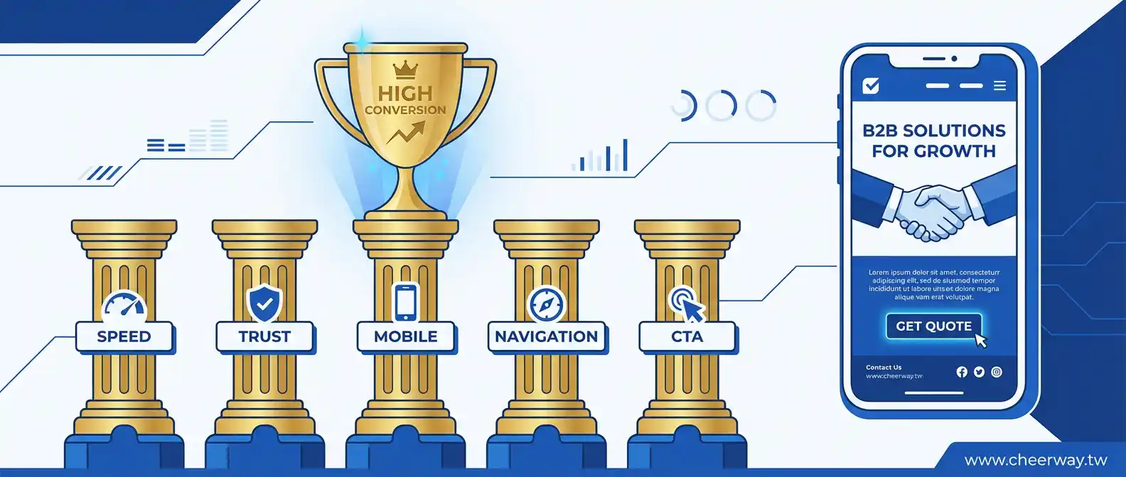 B2B網站頁面設計全攻略：不只好看更要讓國外買家敢下單的5大關鍵