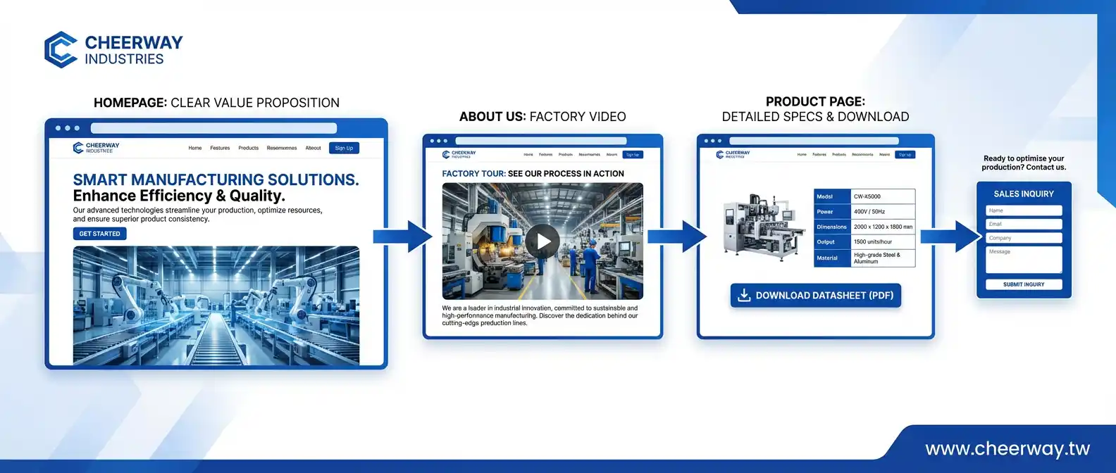 B2B網站頁面設計全攻略：不只好看更要讓國外買家敢下單的5大關鍵