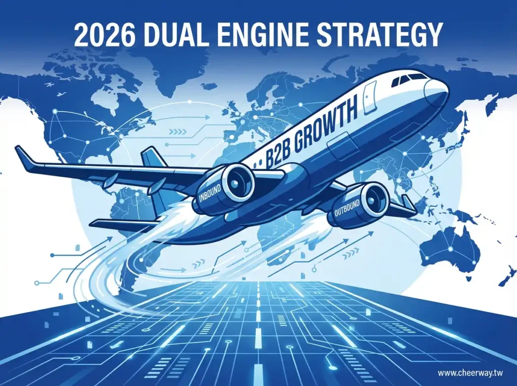 B2B行銷策略全攻略：2026雙引擎獲客術，讓傳產訂單翻倍的數位轉型藍圖