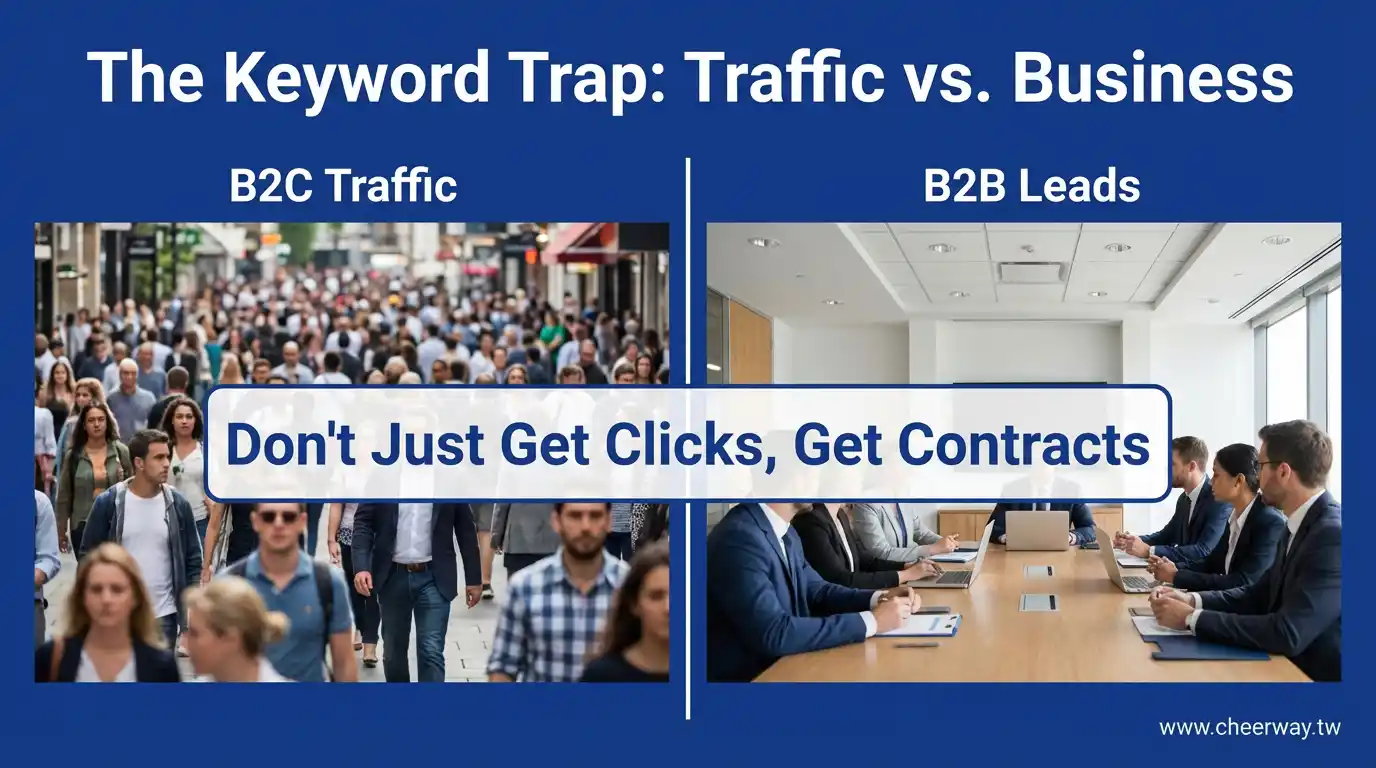 SEO關鍵字佈局！B2B精準獲客術