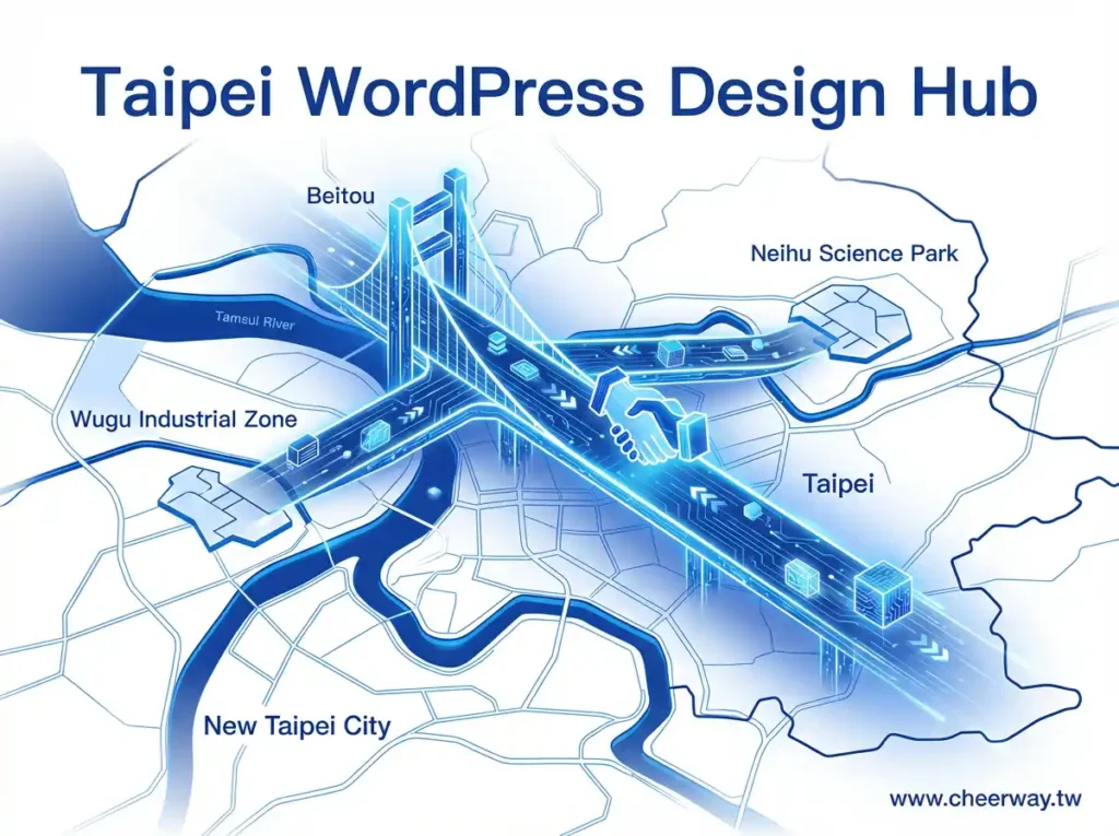 台北WordPress網頁設計公司首選：串聯雙北產業鏈，到廠服務的數位轉型樞紐