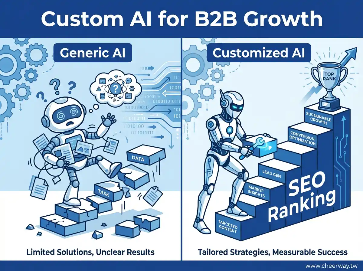 想要AI排名優化？4大指標選對B2B轉型夥伴