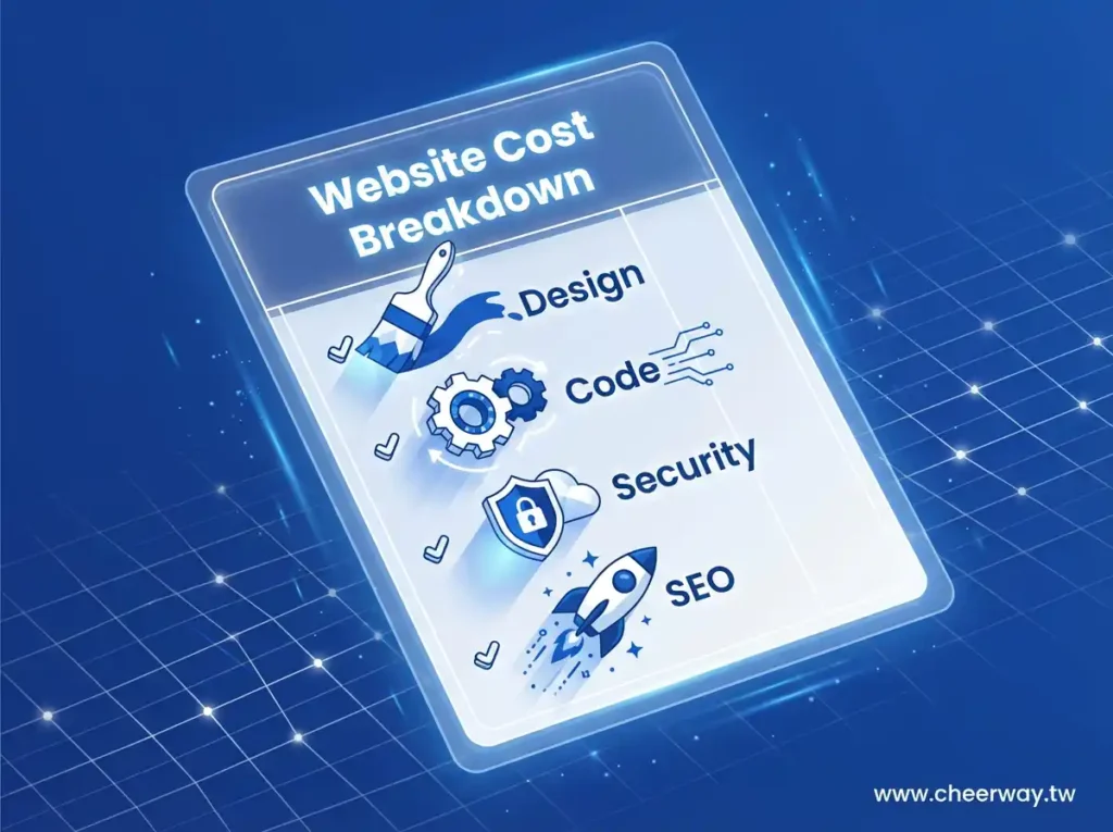 網頁設計費用全解析，從套版到客製化報價行情助您精準編列預算
