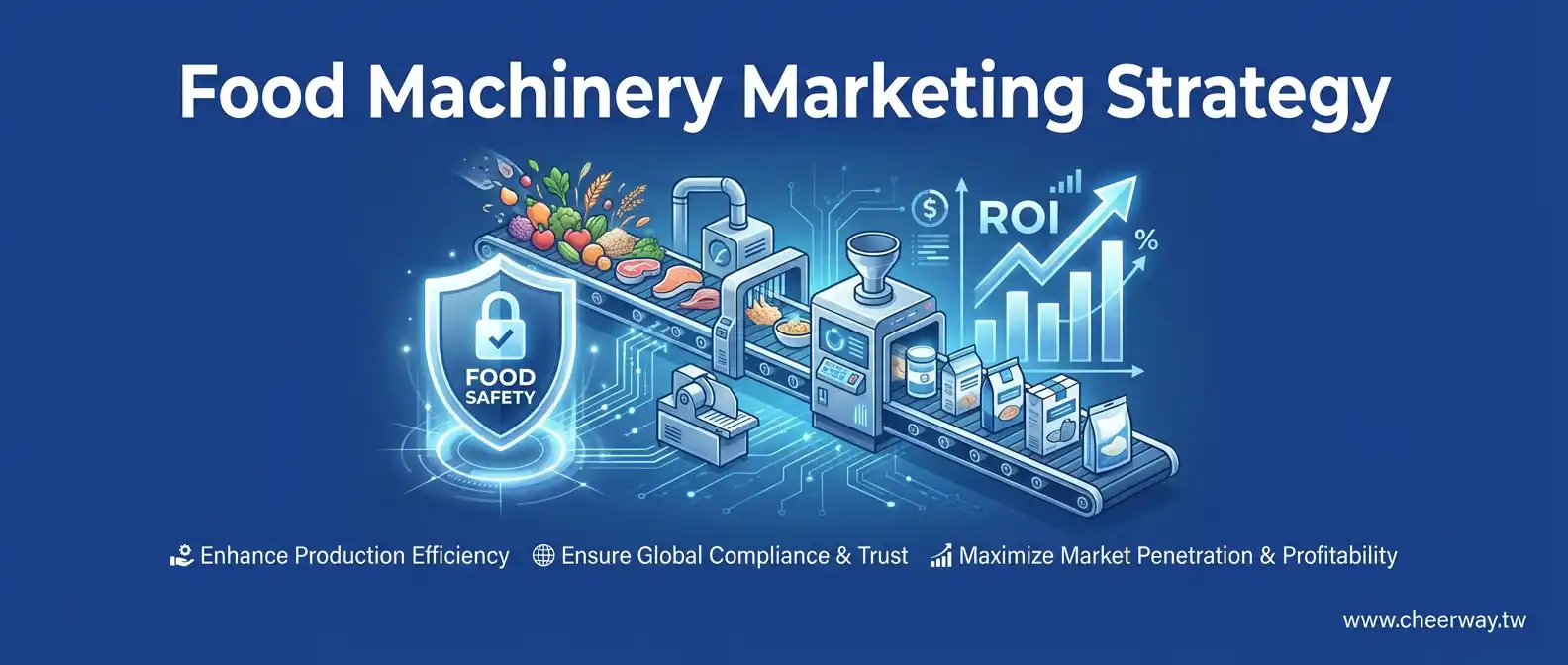 食品機械數位行銷策略，食安數據建立國際信任