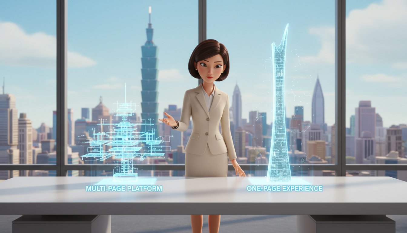 一頁式網站適合 B2B 嗎？2026 年企業數位轉型的利弊全解析與 SEO 策略 - Hero Image