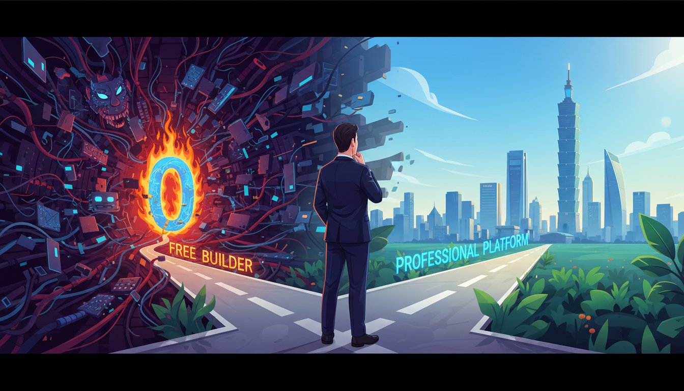 揭秘0元建站方案的真相：免費網站的代價與機會 (2026) - Hero Image