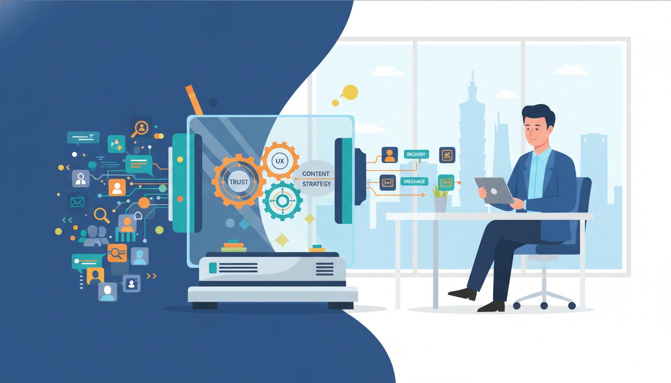 網站詢問度提升全攻略：2026年B2B企業轉化流量為訂單的關鍵策略 - Hero Image