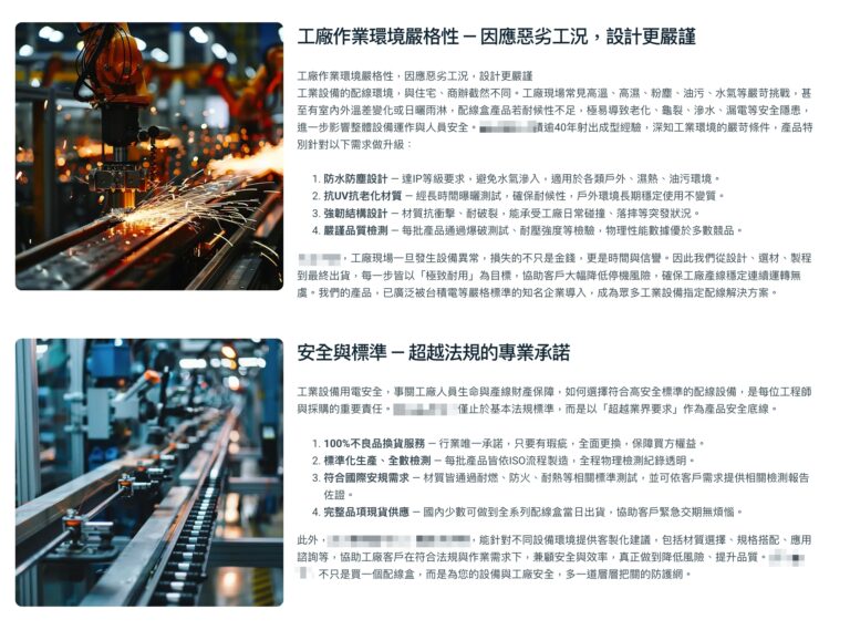 網站實際畫面 4